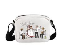 Puerto Rico - Bolso cruzado con texto en inglés "Welcome to Boricua", regalo para amantes de Puerto Rico, Puerto Rico Hkb Eu, 24cm*18cm*8cm