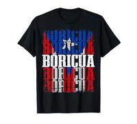 Puerto Rico Boricua Boricua Boricua Colores Bandera Edición Camiseta