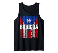 Puerto Rico Boricua Boricua Boricua Colores Bandera Edición Camiseta sin Mangas