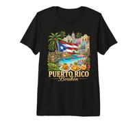 Puerto Rico boriken Viajes Cultura caribeña Camiseta Premium