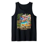 Puerto Rico boriken Viajes Cultura caribeña Camiseta sin Mangas