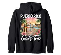 Puerto Rico Chicas Viaje San Juan Ciudad Vieja Sudadera con Capucha