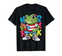 Puerto Rico Coqui Frog Football Boricua Sports Fan Camiseta