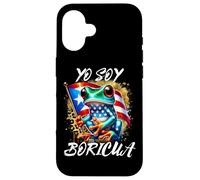Puerto Rico Coqui Yo Soy Boricua Puerto Rico Bandera Hispana Carcasa para iPhone 16