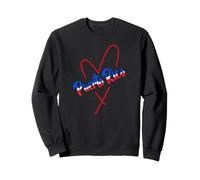 Puerto Rico corazón Boricua Orgullo Herencia hispana Sudadera