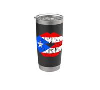 Puerto Rico destruye la herencia hispana de la bandera puertorriqueña Vaso térmico de acero inoxidable de doble pared