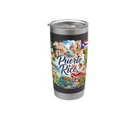 Puerto Rico, EE.UU., San Juan, Caribe Vaso térmico de acero inoxidable de doble pared
