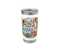 Puerto Rico, EE.UU., San Juan, Caribe Vaso térmico de acero inoxidable de doble pared