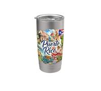Puerto Rico, EE.UU., San Juan, Caribe Vaso térmico de acero inoxidable de doble pared