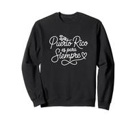 Puerto Rico es para Siempre - Arte Lineal de corazón puertorriqueño Sudadera