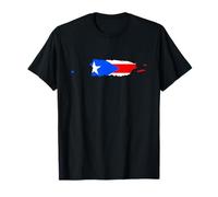 Puerto Rico Flag Map Camiseta