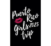 Puerto Rico Girls Trip 2025: Friends Trip Journal - Ruled Writing Diary Black Notebook - 100 pages