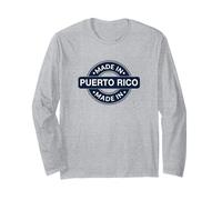 Puerto Rico Home - Made in Puerto Rico Funny Label - Classic Manga Larga