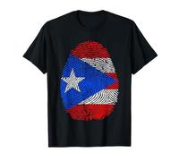 Puerto Rico Huella Digital Camiseta
