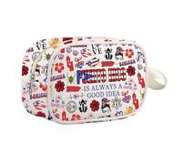 Puerto Rico is Always A Good Idea Gift Boricua - Bolsa de cosméticos con cremallera para maquillaje, diseño de flores puertorriqueñas, Puerto Rico Mb Reino Unido, 0 unidades