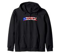 Puerto Rico Map Bronx Sudadera con Capucha