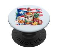Puerto Rico National Flag Island San Juan Boricua PopSockets PopGrip Adhesivo