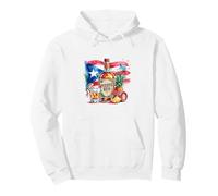 Puerto Rico National Flag Island San Juan Boricua Sudadera con Capucha