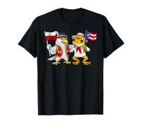 Puerto Rico Polonia Raíces Bandera Puertorriqueña Polaco Camiseta