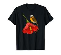 Puerto Rico Reina Mora sobre la Vibrante Flor Boricua Maga Camiseta