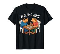 Puerto Rico Seguimo Aqui Coquí Frog Domino Hispanic Heritage Camiseta