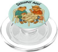 Puerto Rico Seguimo Aqui Coquí Frog Dominoes Bandera Boricua PopSockets PopGrip para MagSafe