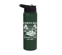 Puerto Rico Social Club Est. 2027 Stainless Steel Insulated Water Bottle
