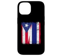 Puerto Rico Tailandia Media Bandera Raíces Puertorriqueñas Tailandesas Carcasa para iPhone 14