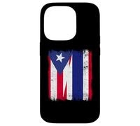Puerto Rico Tailandia Media Bandera Raíces Puertorriqueñas Tailandesas Carcasa para iPhone 14 Pro