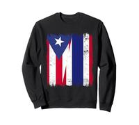 Puerto Rico Tailandia Media Bandera Raíces Puertorriqueñas Tailandesas Sudadera