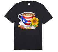 Puerto Rico Taza De Café Bandera Puertorriqueña Boricua Comfort Colors Adult Heavyweight T-Shirt