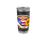 Puerto Rico Taza De Café Bandera Puertorriqueña Boricua Vaso térmico de acero inoxidable de doble pared
