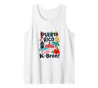 Puerto Rico Urban Coastal Boricua Caribbean Gráfico Camiseta sin Mangas