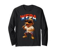 Puerto Rico Wepa Coqui Boricua Pride Taino Heritage Manga Larga