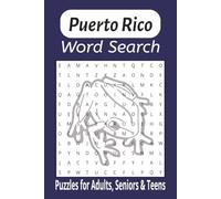 Puerto Rico Word Search: Word Searches with Easy to Read Print about Puerto Rico, Cities, Food and more | 6x9 inches, 110 pages | 50+ Puzzles ... Gift for Vacations, Holidays and Relaxation times