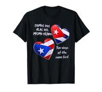 Puerto Rico y Cuba Corazón, Dos Alas del Mismo Pájaro Camiseta