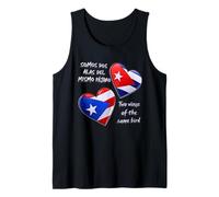 Puerto Rico y Cuba Corazón, Dos Alas del Mismo Pájaro Camiseta sin Mangas