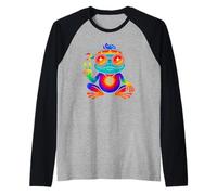 Puerto Rico's Adorable Coqui Frog Lovers Design Camiseta Manga Raglan