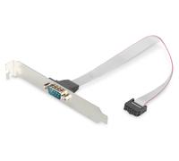 Puerto serie DIGITUS Soporte de ranura - Cable adaptador - IDC de 10 pines a D-S