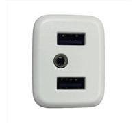 Puerto USB AUX Jack Compatible Con Cadillac Para ATS CT6 Para Escalade 2016 2017 2018 Para CTS 2014 2015 2016 2017 Interfaz Panel Enchufe USB Dual Para Automóvil 13509943