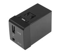 Puerto USB AUX Jack Compatible Con Hyundai Para Santa FE 2007 2008 2009 2010 2011 2012 Conjunto De Conector Audio Para Automóvil AUX USB De Reemplazo 961202B000