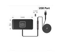 (Puerto USB) Cargadores inalámbricos para coche de 15 W Base antideslizante de silicona mate iPhone