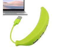 Puerto USB múltiple para computadora portátil - Adaptador de concentrador de 4 puertos | Hub expansor tipo C - Divisor USB en forma de plátano Transferencia rápida de datos Accesorios de computadora P