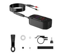 Puerto USB para motocicleta, 12 V-24 V, retráctil, carga rápida, resistente al agua, adaptador tipo C, conector USB de motocicleta, para dispositivos electrónicos en el coche, casa, viajes, trabajo