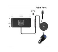 (Puerto USB y enchufe para coche) Cargadores inalámbricos para coche de 15 W, silicona, base antideslizante