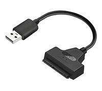 Puerto Usb3 Total (7 Pines + 15 Pines) USB2.0 22 Pines para Adaptador de Unidad Longitud de fácil HUB USB De Viajes De Superficie (Black, One Size)