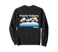 Puerto Vallarta México Vintage 80s Tropical Vacaciones Atardecer Sudadera