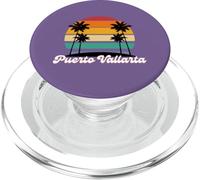 Puerto Vallarta Retro Vintage 70s 80s Playa Verano Sol diversión PopSockets PopGrip para MagSafe