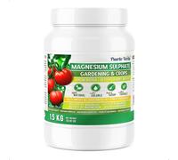 Puerto Verde Sulfato de Magnesio Natural 1,5 Kg. Mineral de Uso Universal. | Formato Granulado para Plantas y Cultivos. Crecimiento de Tomates, Cítricos y Flores. Soluble en Agua para Aplicación Foliar.