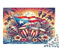 PuertoRicoFestiveArte 1000 Piezas Cartón Grueso Rompecabezas Premium Amantes De La Familia Entrenamiento De Concentración Presente Divertido 70x50cm/1000pcs